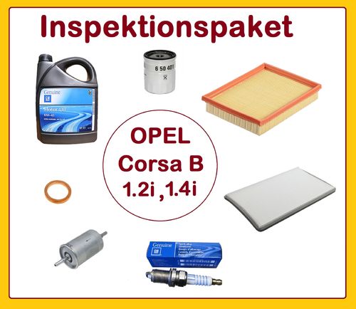 Inspektionspaket OPEL CORSA B 1.2i 45PS , 1.4i 60PS
